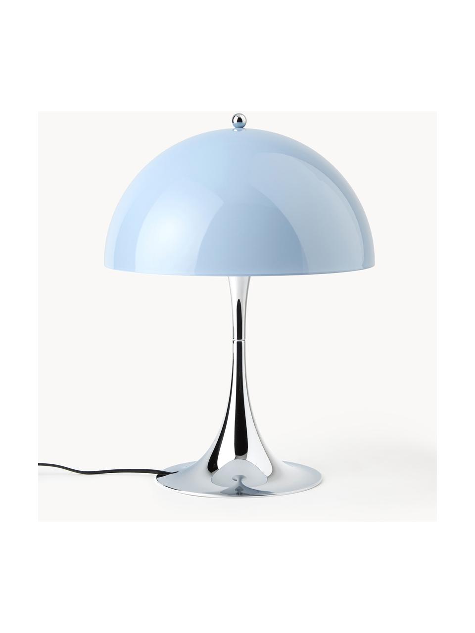 Stolní lampa Panthella, V 44 cm, Světle modrá, stříbrná, Ø 32 cm, V 44 cm
