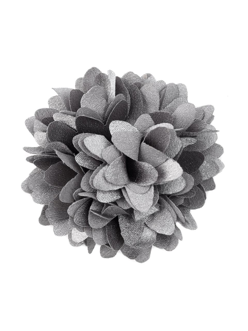 Kwiat dekoracyjny, 6 szt., Poliester, Szary, Ø 6 cm