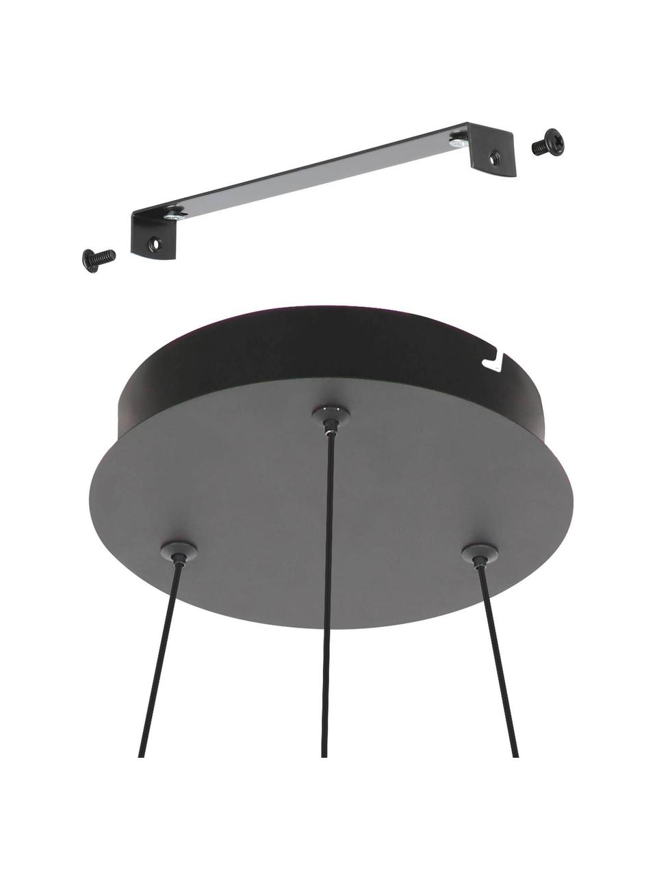 Suspension LED Ruotale, Noir, blanc, Ø 55 x haut. 150 cm