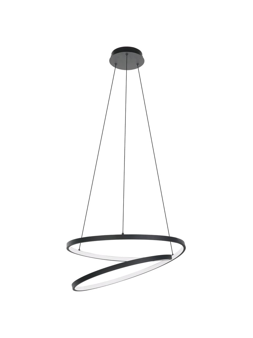 Suspension LED Ruotale, Noir, blanc, Ø 55 x haut. 150 cm