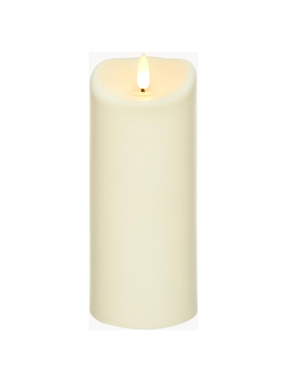 Candele a pilastro a LED a batteria Bomi 2 pz, alt. 18 cm, Bianco crema, Ø 8 x Alt. 18 cm