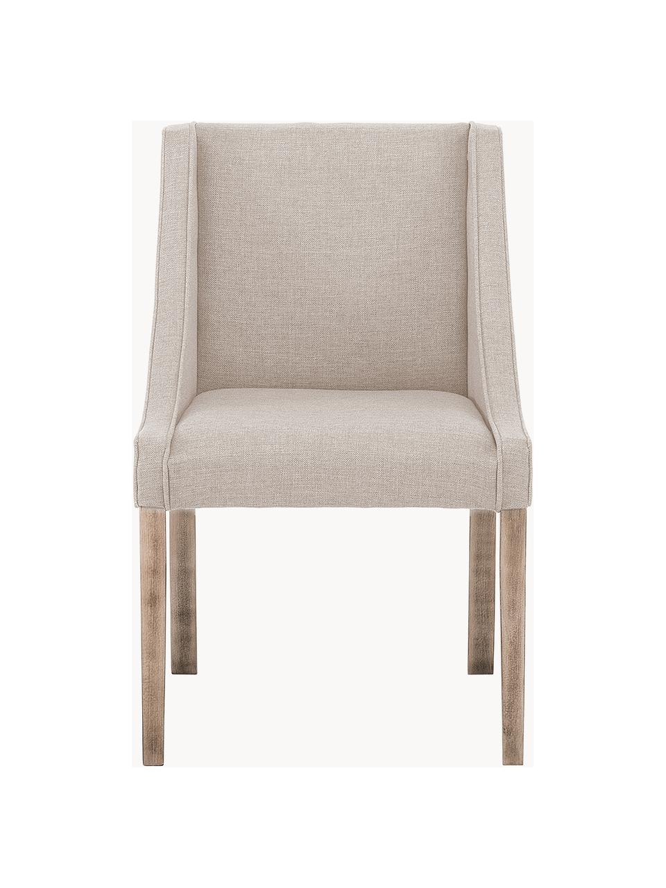 Chaise rembourrée Savannah, Tissu beige, larg. 60 x prof. 60 cm