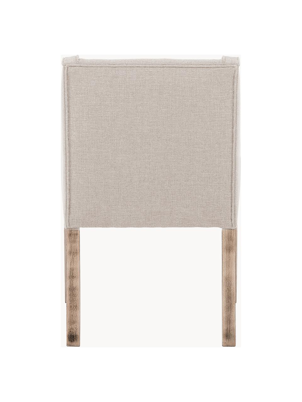 Chaise rembourrée Savannah, Tissu beige, larg. 60 x prof. 60 cm