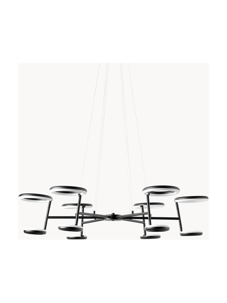 Suspension LED Odeon, Noir, mat, Ø 100 x haut. 17 cm