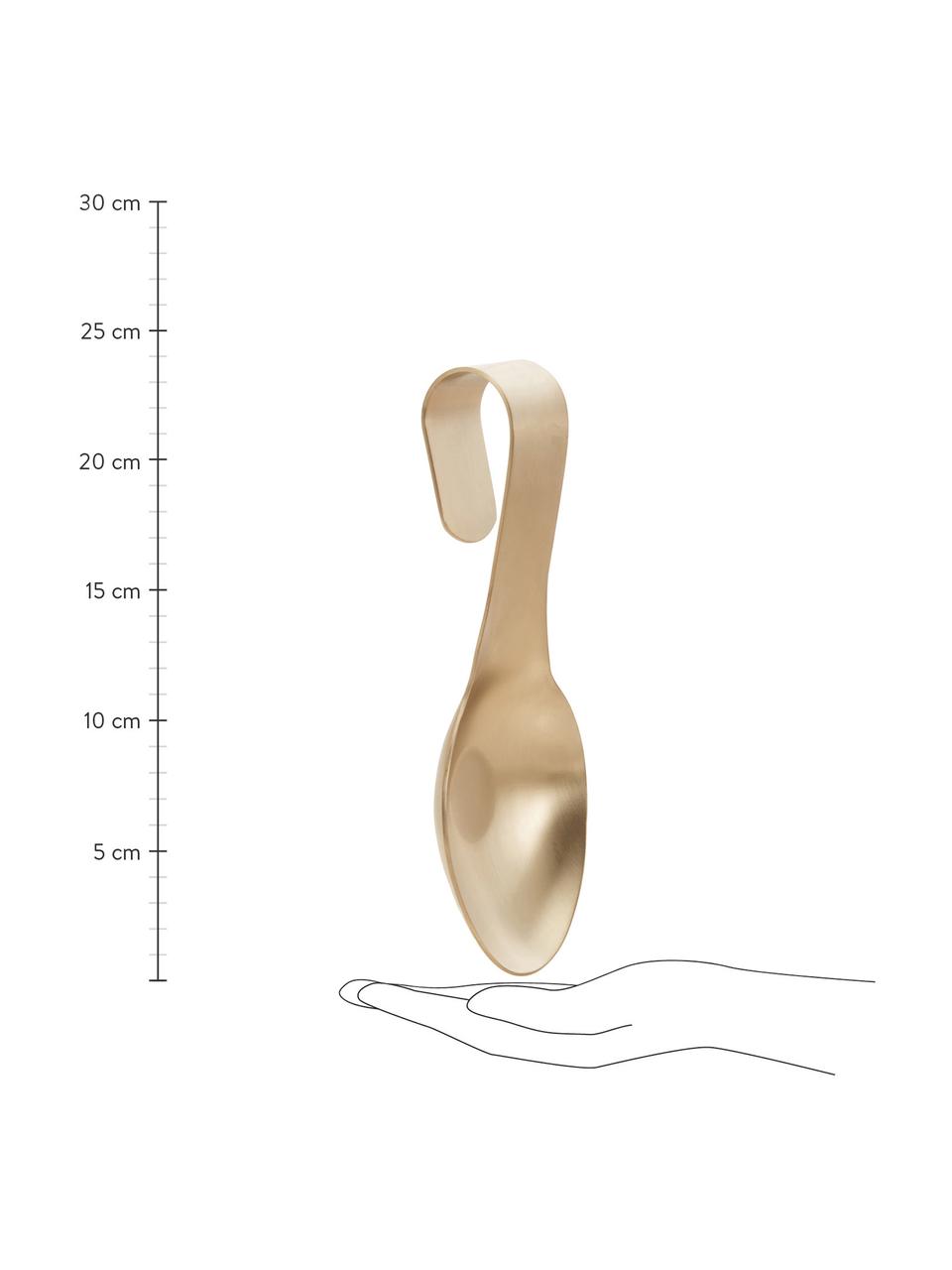 Lžíce Goldies, Nerezová ocel, Matná zlatá, Š 8 cm, D 24 cm
