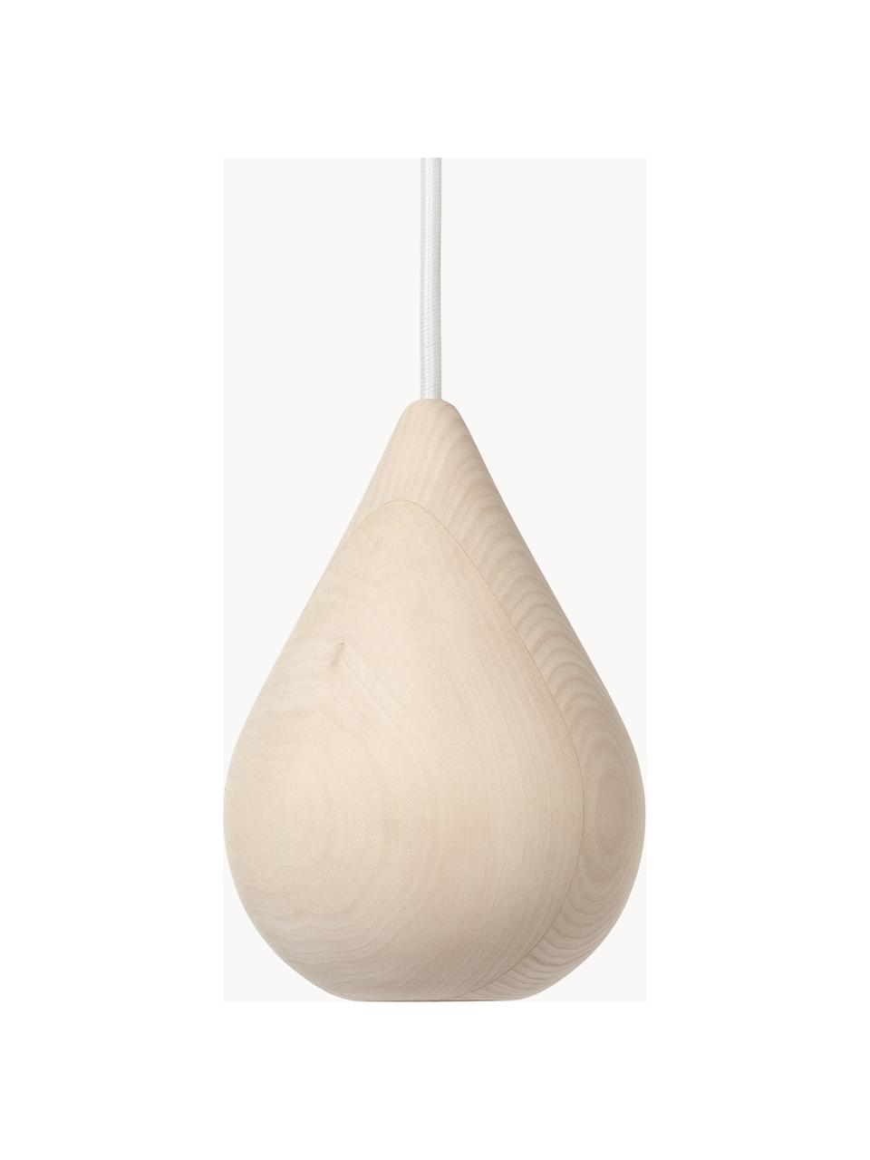 Kleine hanglamp Liuku uit lindenhout, Lampenkap: lindenhout, FSC-gecertifi, Lindenhout, licht, Ø 15 x H 20 cm