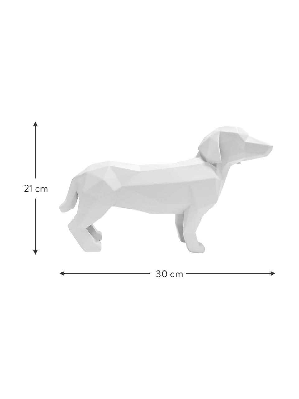 Dekoracja Origami Dog, Tworzywo sztuczne, Biały, S 30 x W 21 cm