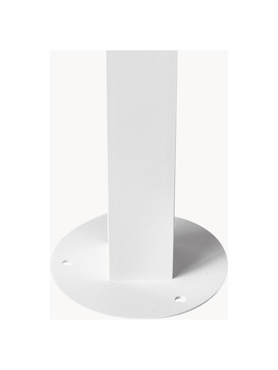 Dimbare outdoor vloerlamp Coupar, Diffuser: kunststof, Wit, Ø 14 x H 80 cm