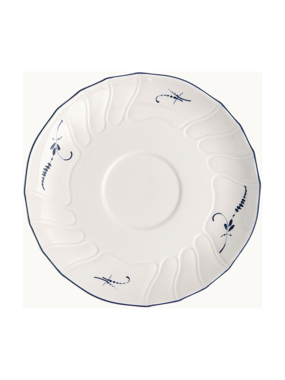 Platillo de porcelana Vieux Luxembourg, Porcelana Premium, Blanco, azul real, Ø 16 cm