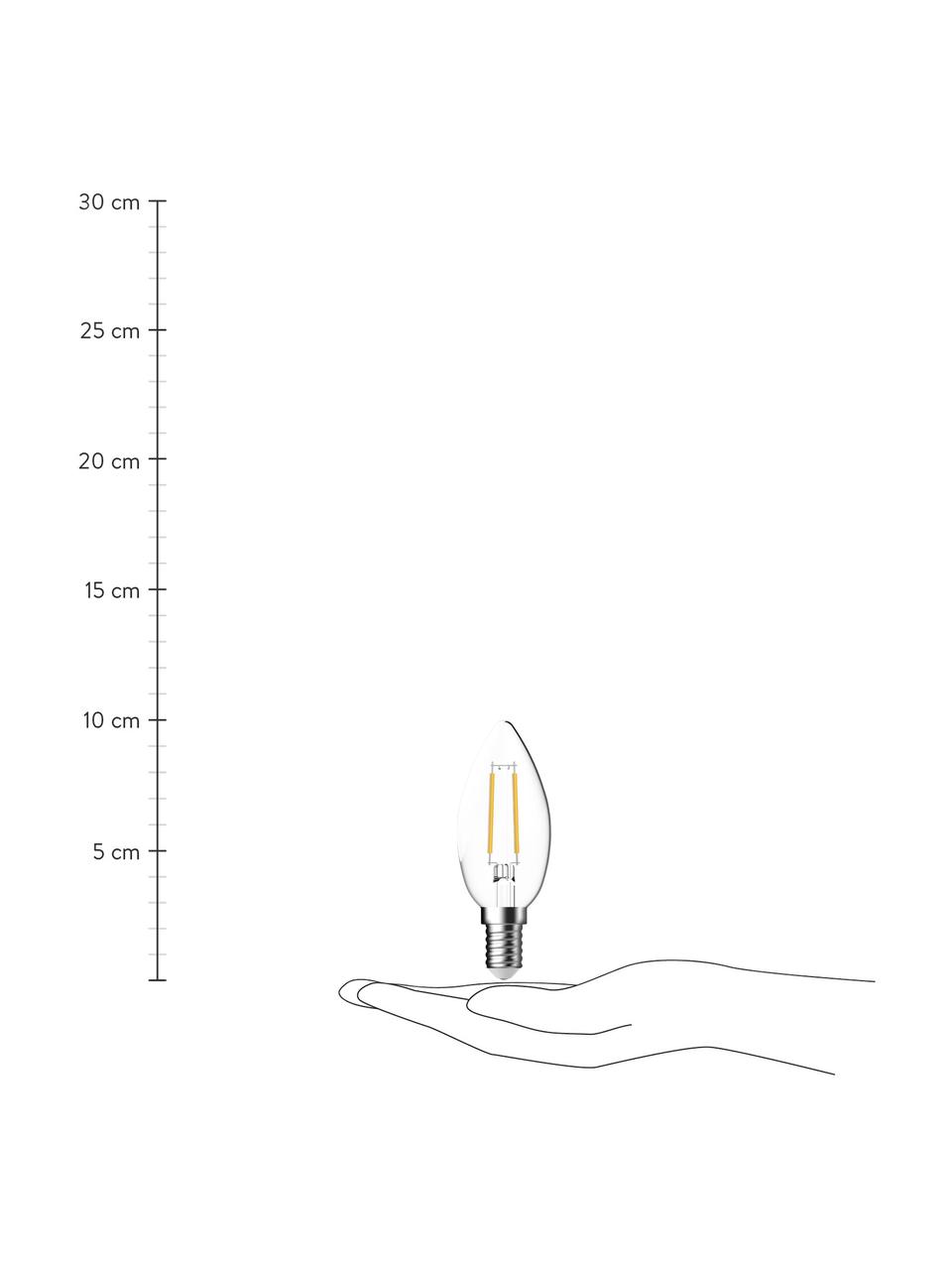 Ampoule E14, blanc chaud, 1 pièce, Transparent, Ø 4 x haut. 10 cm, 1 pièce