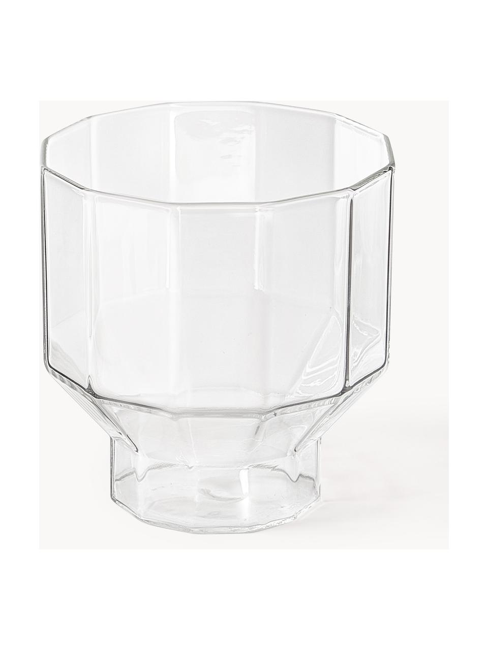 Handgeblazen waterkaraf met Angoli glazen, set van 5, Borosilicaatglas, Transparant, Set met verschillende groottes