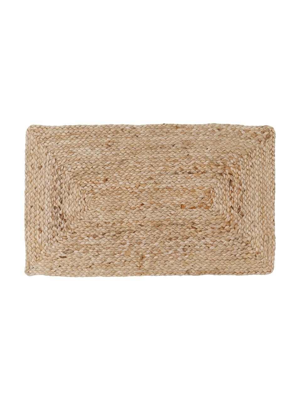 Jute-Fussmatte Ural, 100% Jute, Beige, B 45 x L 75 cm