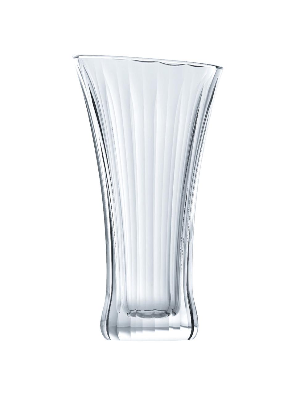 Kristallglas-Vasen Spring, 3er-Set, Kristallglas, Transparent, Ø 7 x H 14 cm