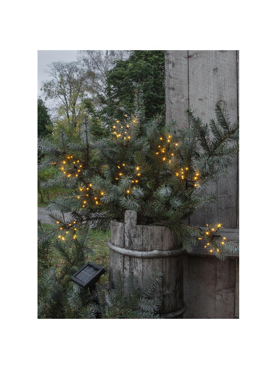 Solar lichtslinger Firework, 210 cm, 96 LED's, Transparant, zwart, L 210 cm