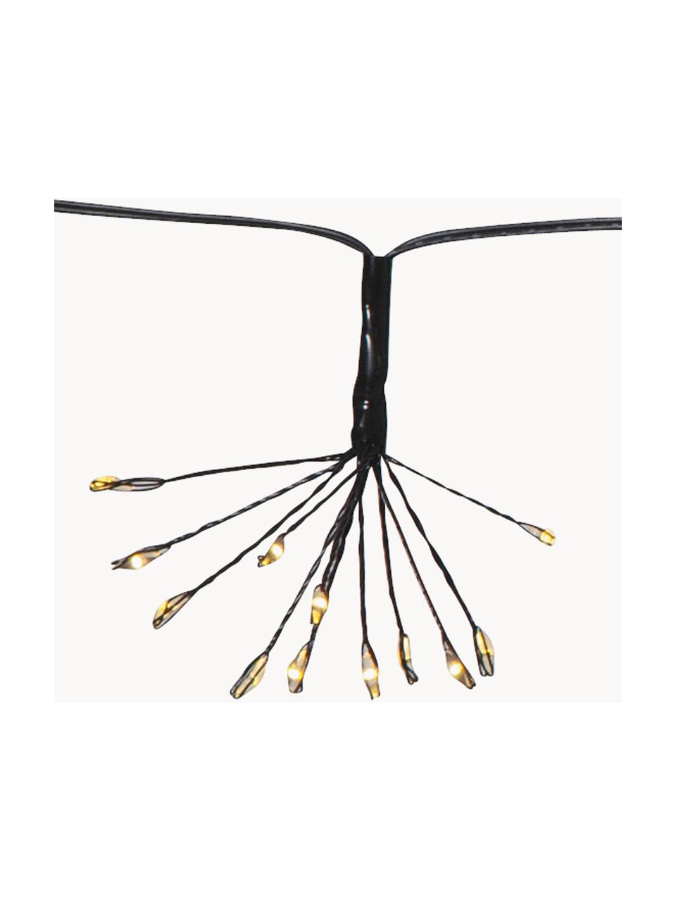 Solar lichtslinger Firework, 210 cm, 96 LED's, Transparant, zwart, L 210 cm