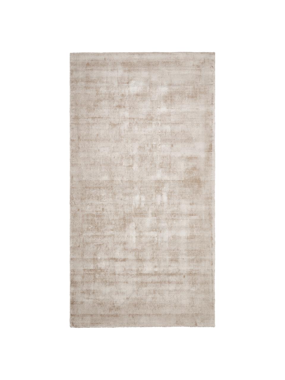 Ručne tkaný koberec z viskózy Jane, Béžová, Š 120 x D 180 cm (veľkosť S)