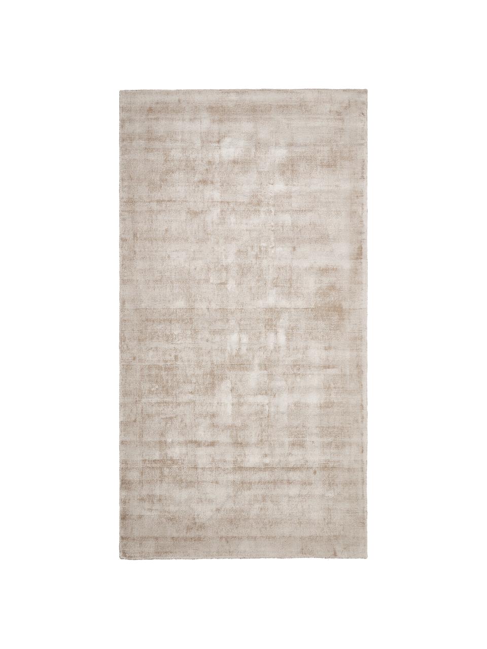 Tapis en viscose tissé main Jane, Beige, larg. 120 x long. 180 cm (taille S)
