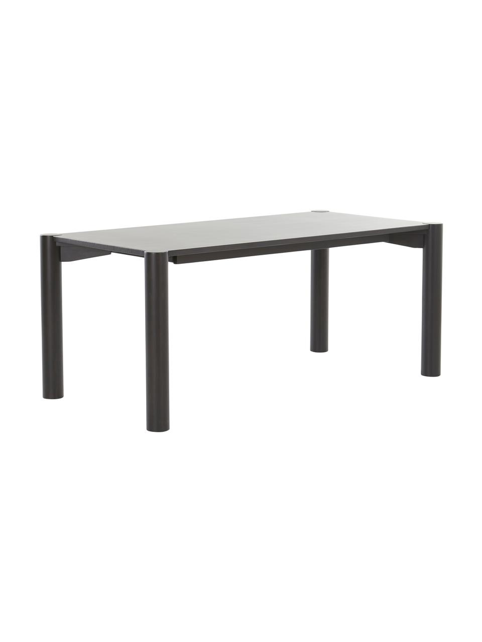 Stół do jadalni z drewna sosnowego Nyhamn, Drewno sosnowe, Czarny, S 180 x W 76 cm