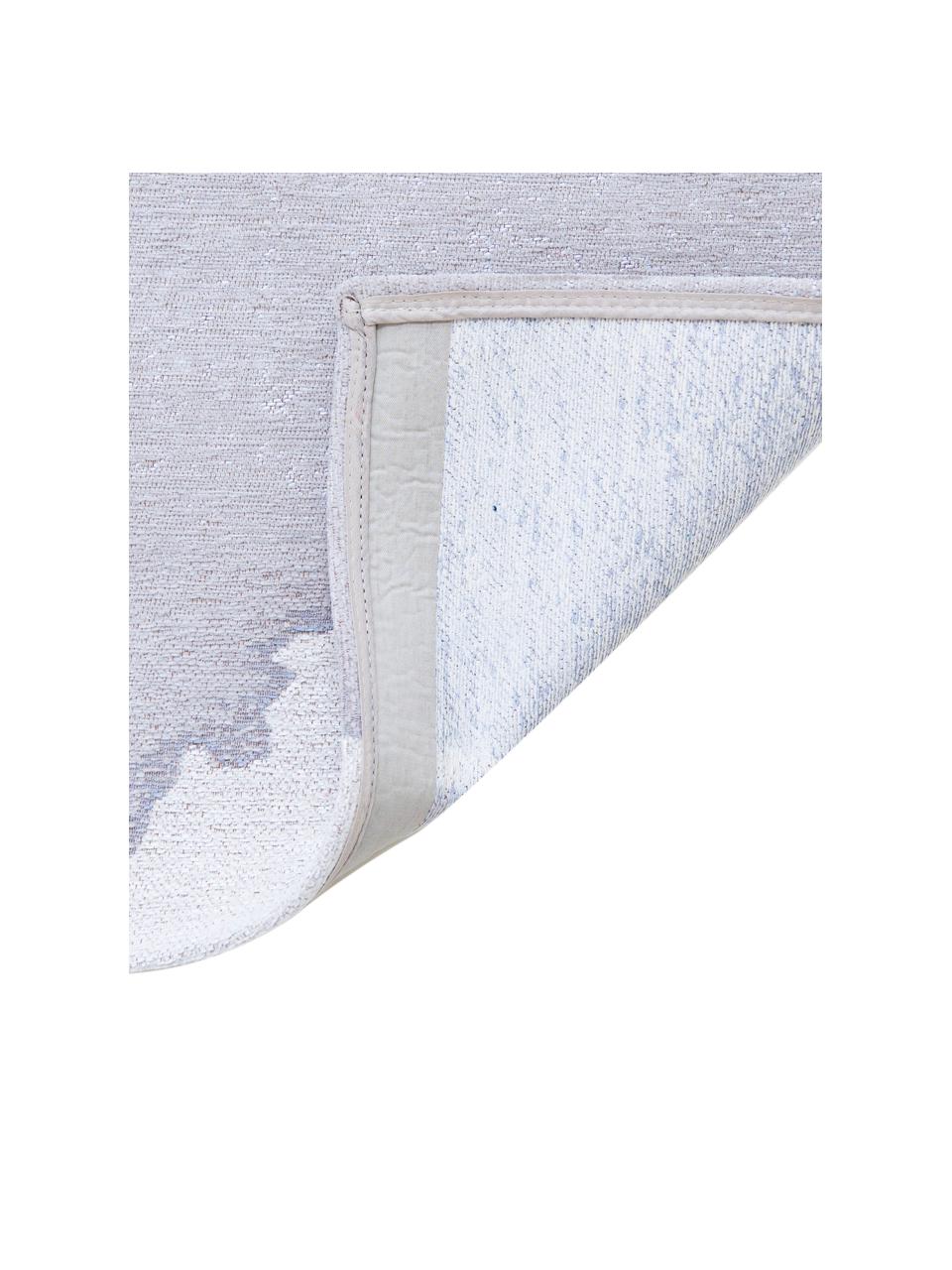 Koberec s abstraktním vzorem Iode, 100 % polyester, Odstíny světle modré, Š 80 cm, D 150 cm (velikost XS)
