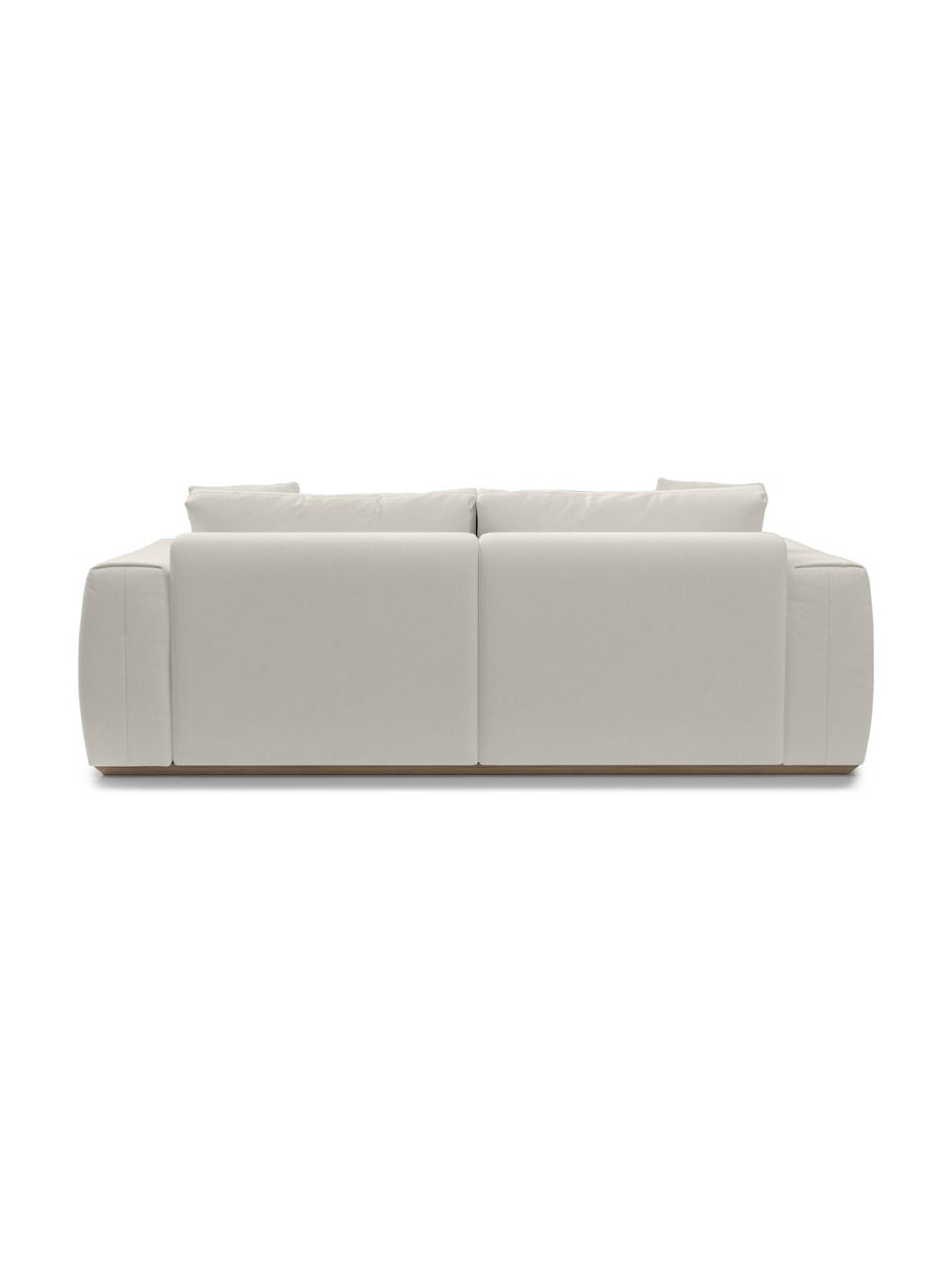 Sofa Vienna (3-Sitzer), Bezug: 100 % Polyester Der strap, Webstoff Beige, B 234 x T 102 cm