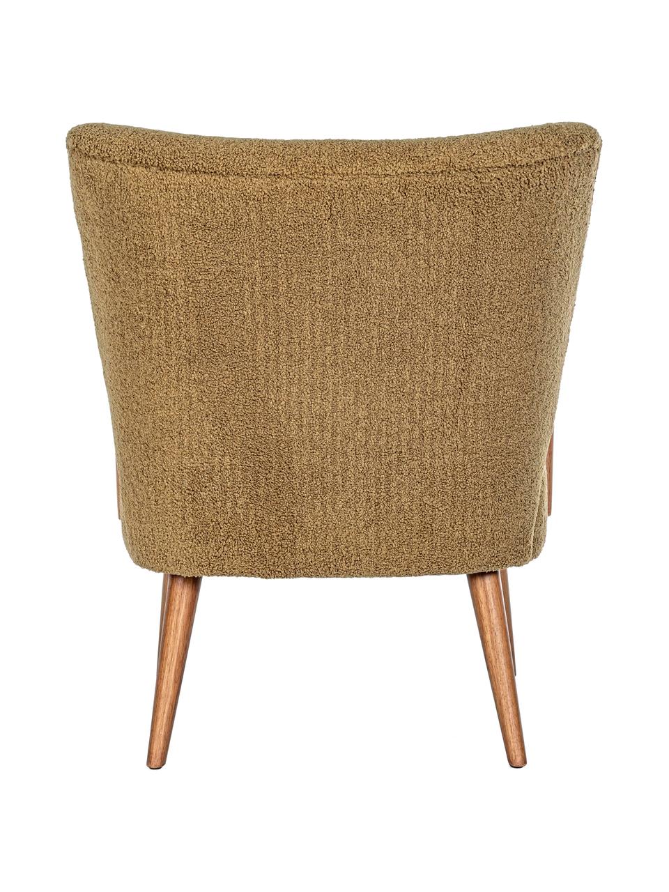 Teddy-Loungesessel Moritz mit Armlehnen, Sitzfläche: Polyester, Teddy Braun, B 67 x T 74 cm