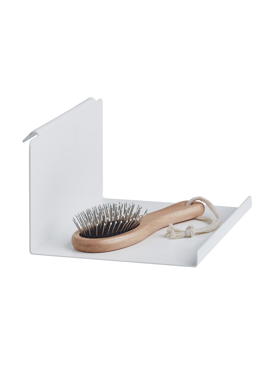 Étagère en acier Flex, Acier, enduit, Blanc, larg. 21 x haut. 11 cm