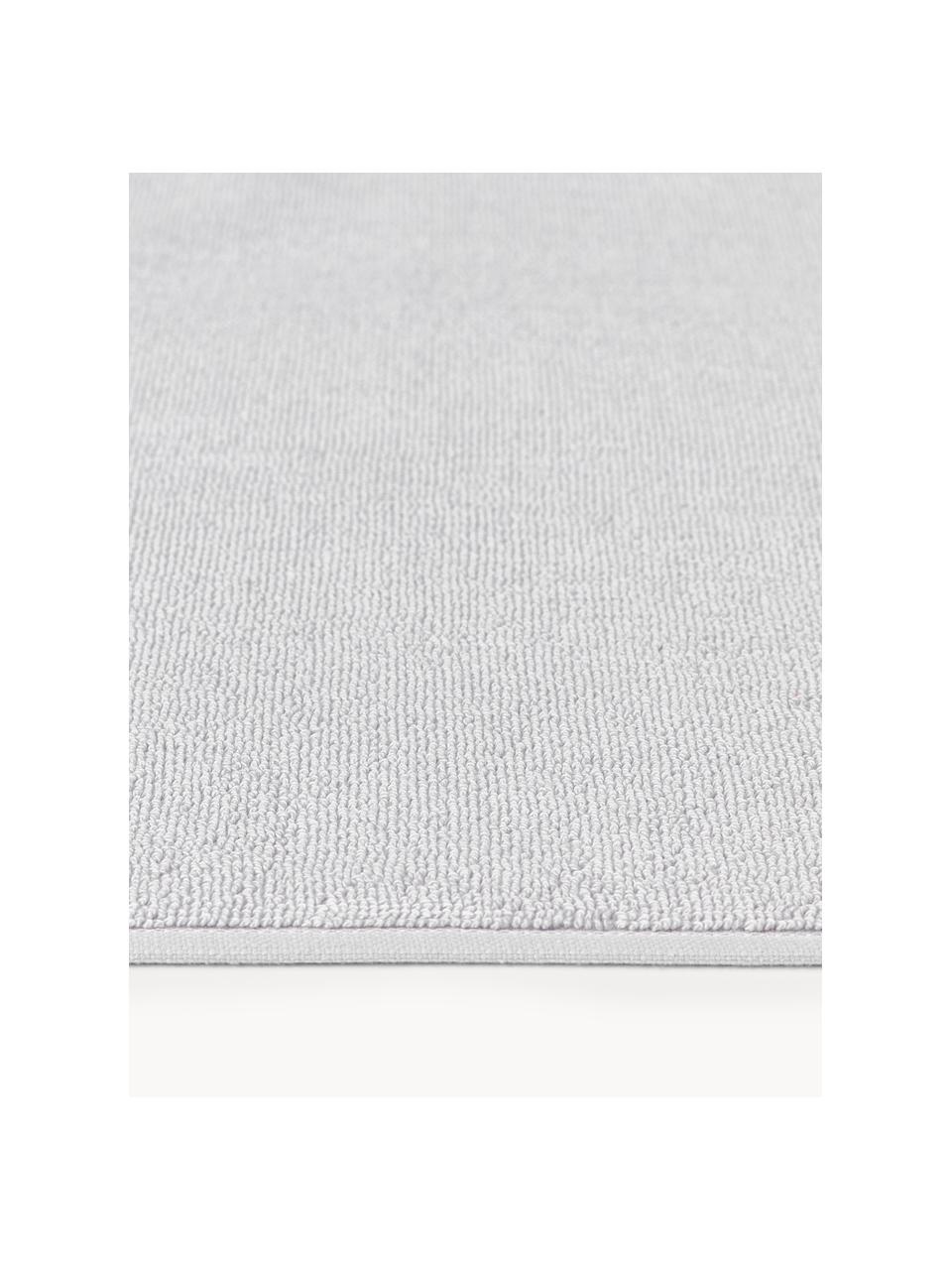 Dywanik łazienkowy z bawełny organicznej Premium, antypoślizgowy, Jasny szary, S 50 x D 70 cm