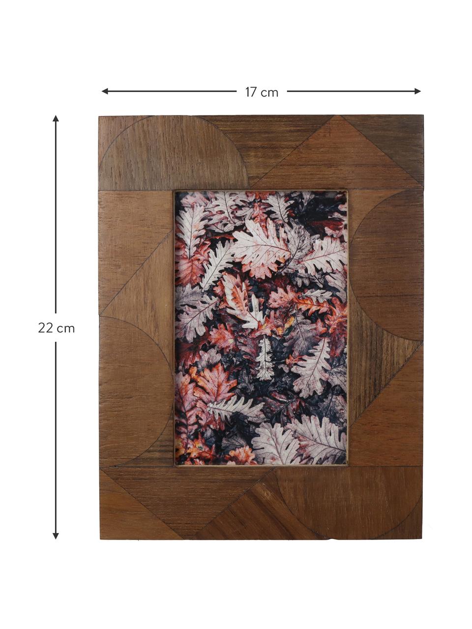 Fotorámeček ze dřeva Sor, Dřevo, Tmavé dřevo, 10 x 15 cm