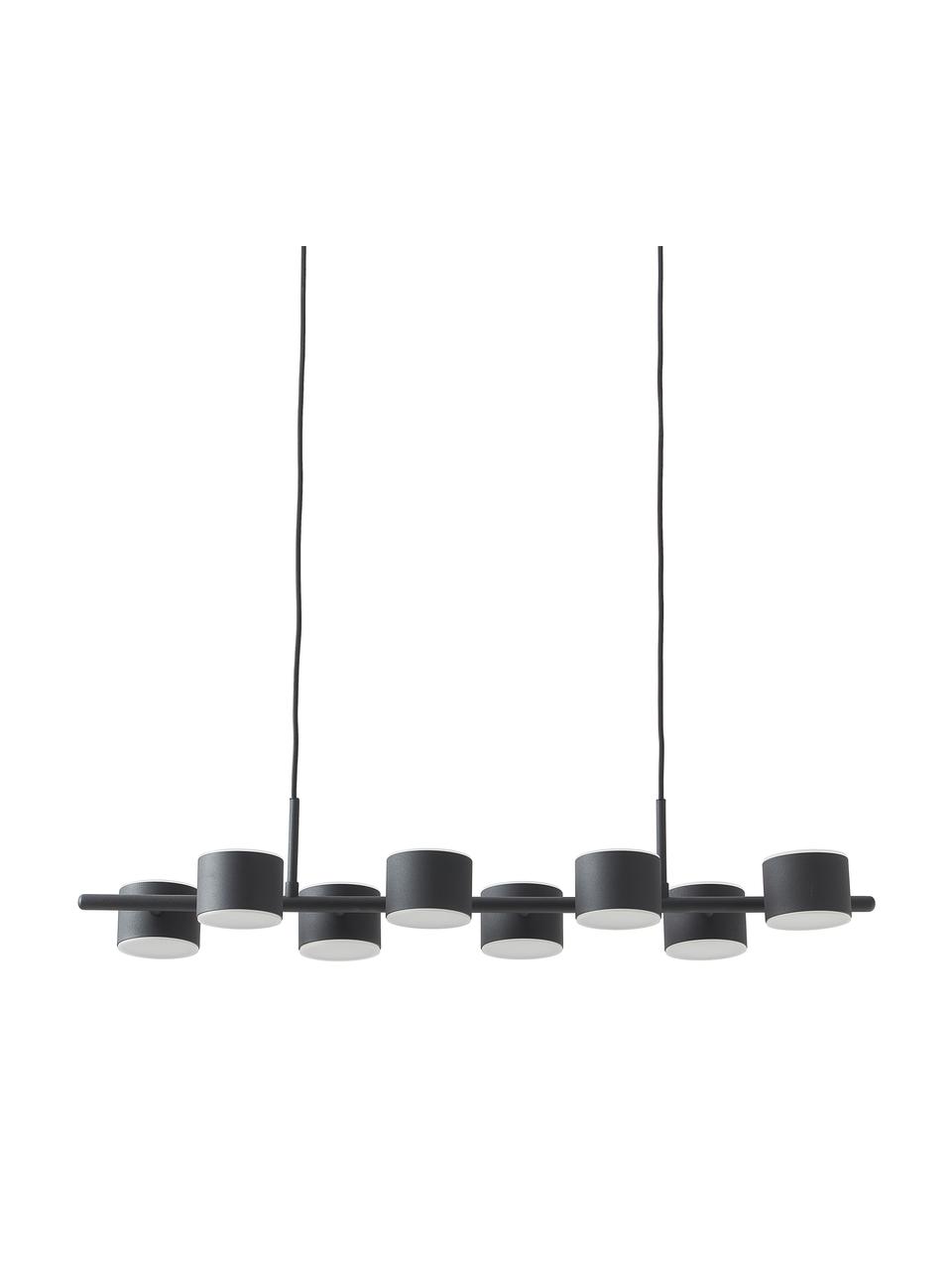 Lampada grande nera a sospensione Milano, Lampada: acciaio rivestito, Nero, Larg. 97 x Alt. 26 cm