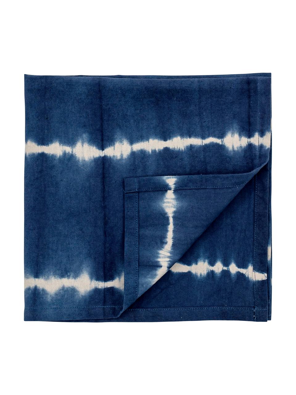 Serwetka z tkaniny Alston, 4 szt., Bawełna, Niebieski, S 45 x D 45 cm