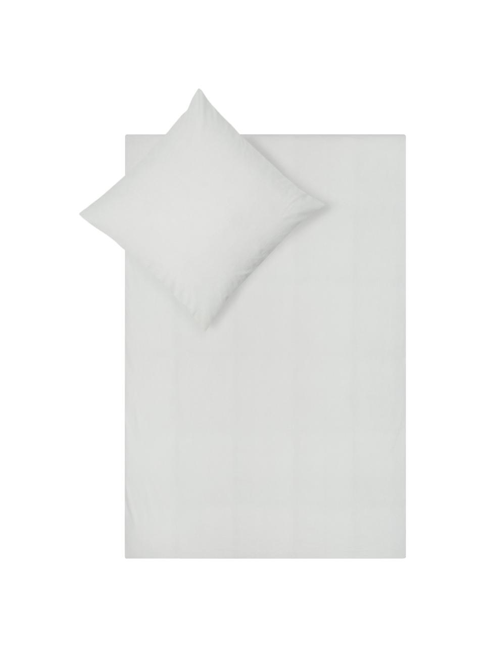 Bavlnená posteľná bielizeň s vypraným efektom Guy, Striebornosivá