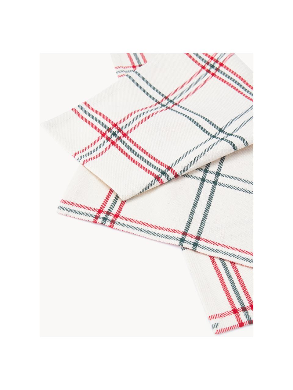 Serviettes de table à carreaux Aster, 4 pièces, 100 % coton

Le matériau est certifié STANDARD 100 OEKO-TEX®, 1023283-1, Blanc cassé, vert foncé, rouge, larg. 45 x long. 45 cm