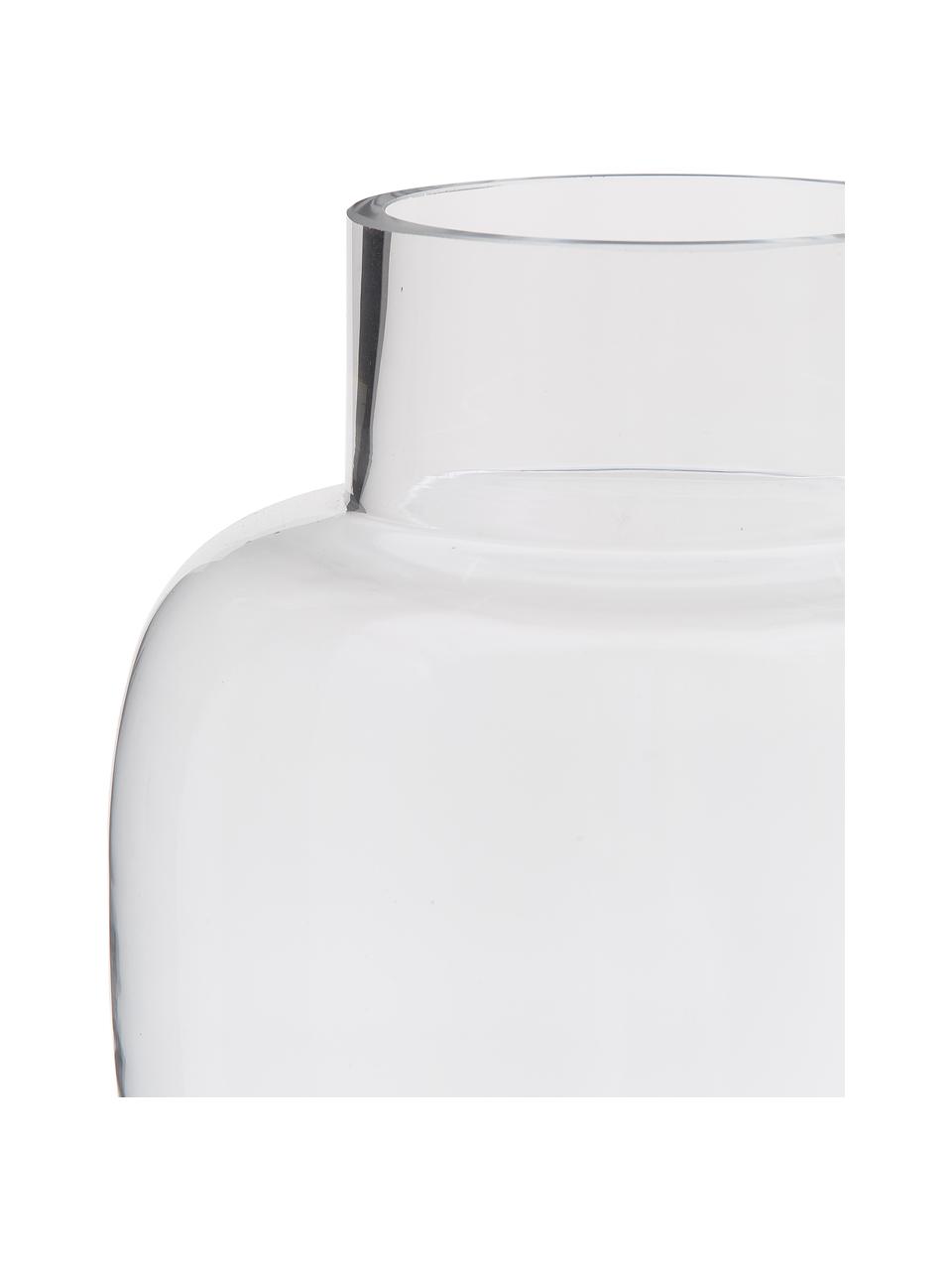 Handgefertigte Klassische Glas-Vase Lotta, Glas, Transparent, Ø 18 x H 25 cm