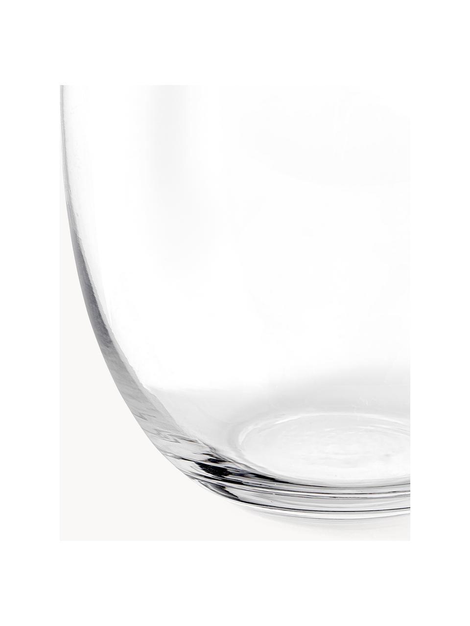 Handgefertigte Klassische Glas-Vase Lotta, H 25 cm, Glas, Transparent, Ø 18 x H 25 cm