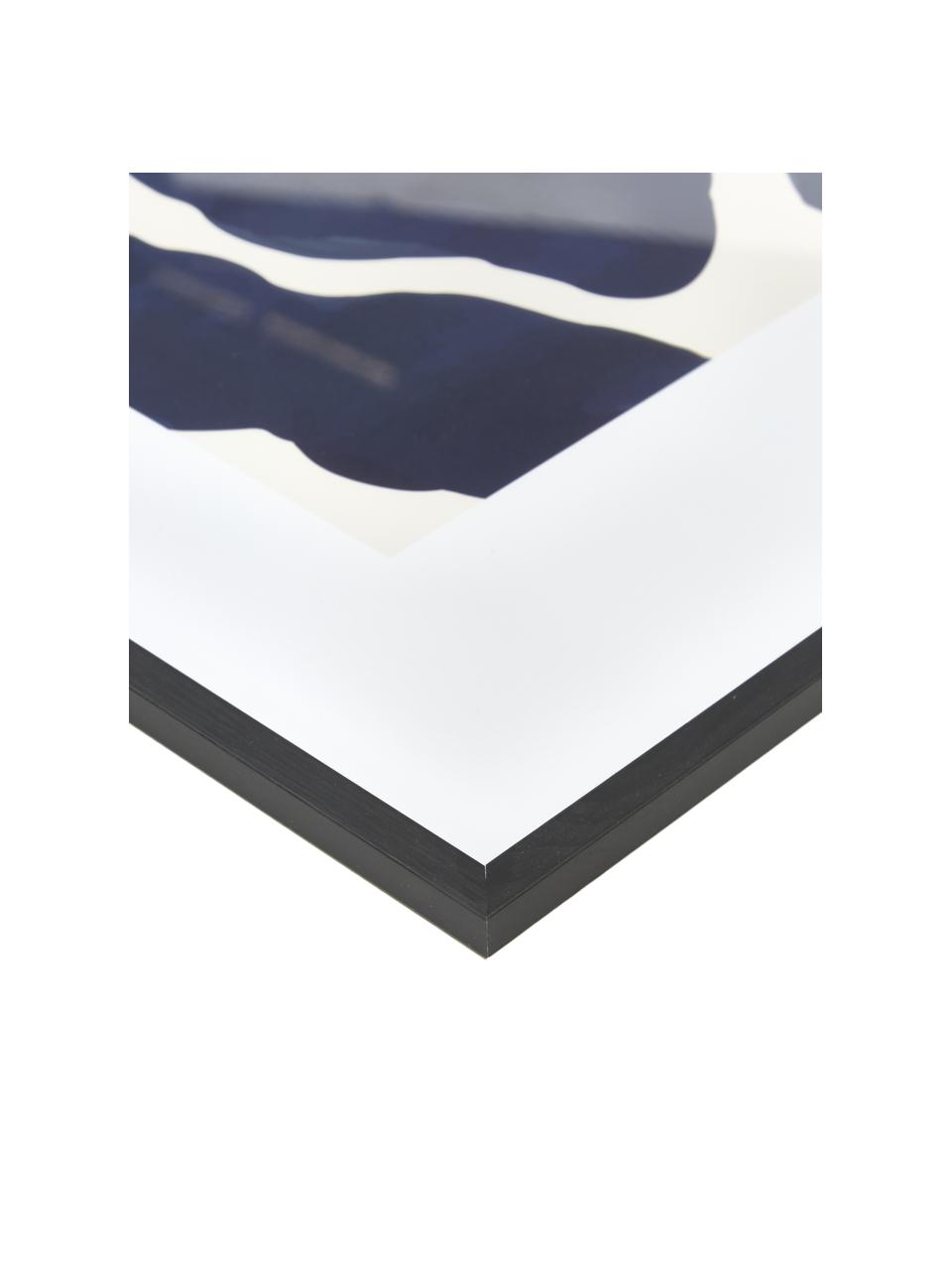Gerahmter Digitaldruck Greta, Rahmen: Kiefernholz, Bild: Digitaldruck auf Papier, Front: Glas, Schwarz, 52 x 72 cm