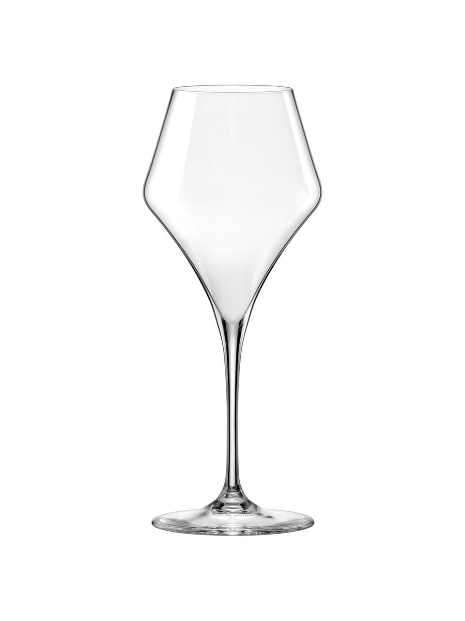 Bolvormige witte wijnglazen Aram, 6 stuks, Glas, Transparant, Ø 9 x H 22 cm, 380 ml