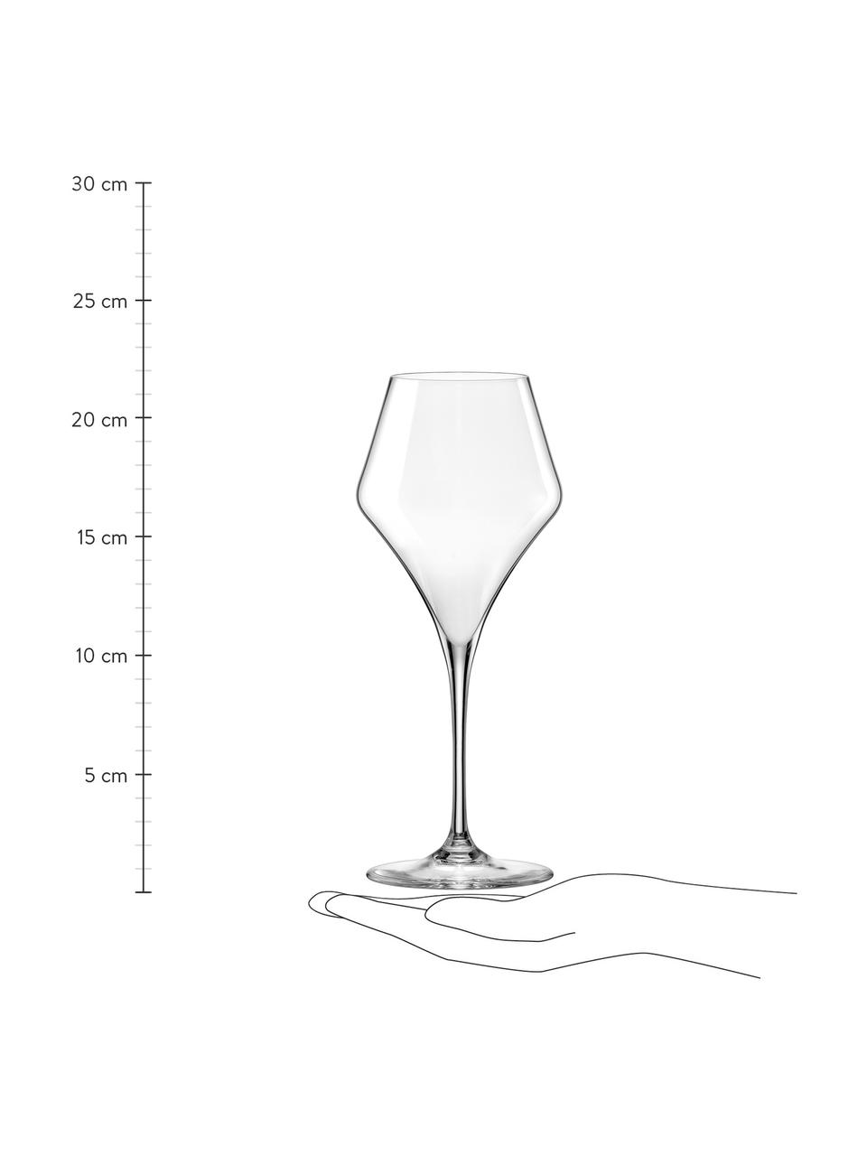 Verre ballon à vin blanc Aram, 6 élém., Verre, Transparent, Ø 6 x haut. 26 cm, 380 ml