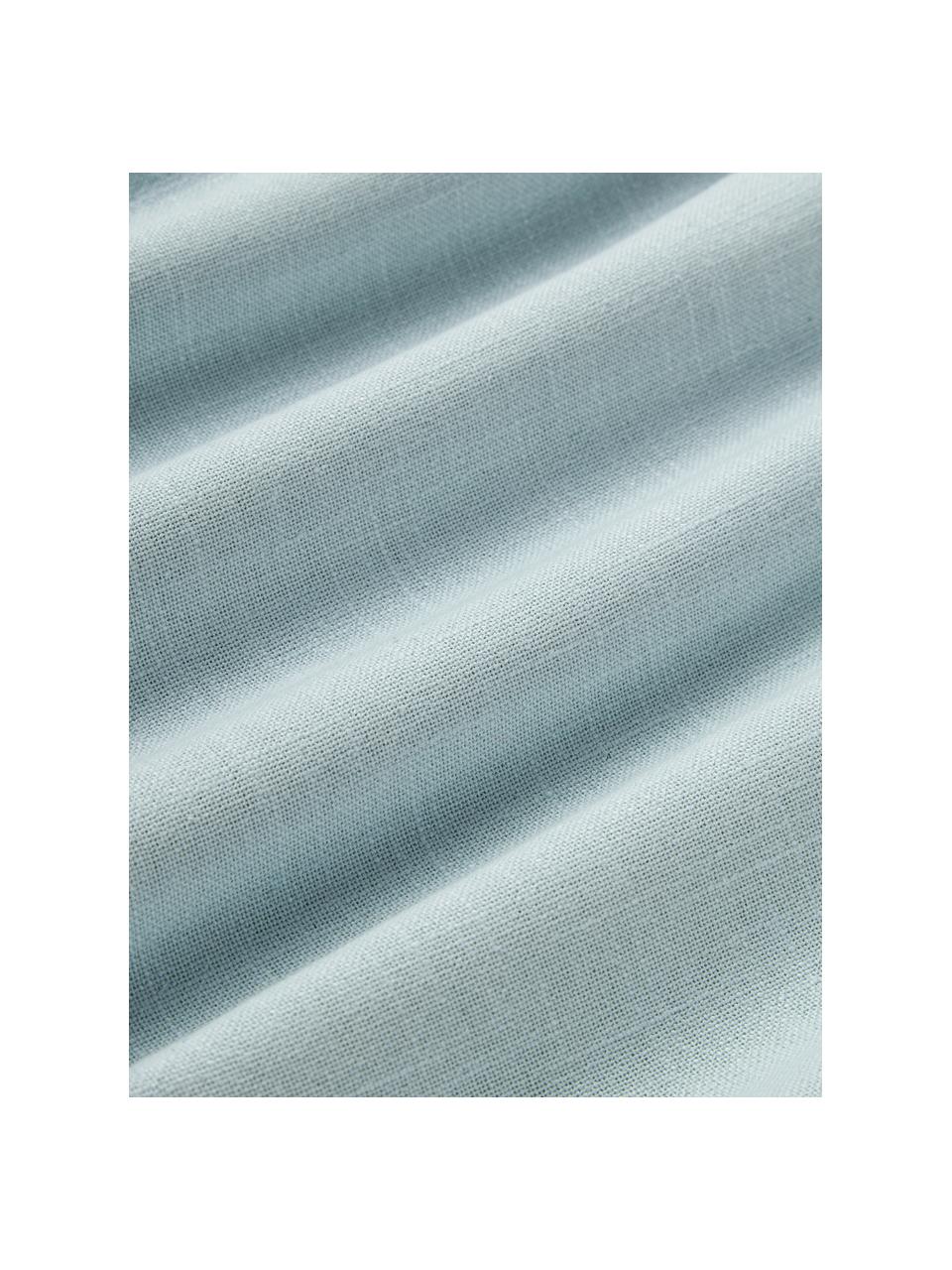 Copricuscino in cotone Vicky, 100% cotone, Azzurro, Larg. 30 x Lung. 50 cm