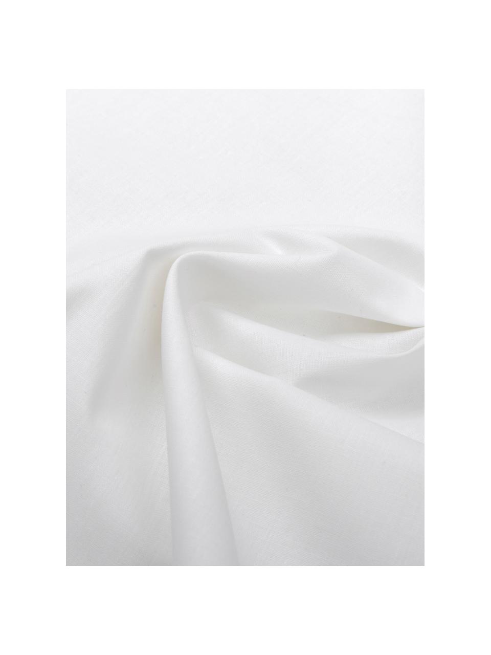 Pościel z bawełny Weekend, Biały, 135 x 200 cm + 1 poduszka 80 x 80 cm