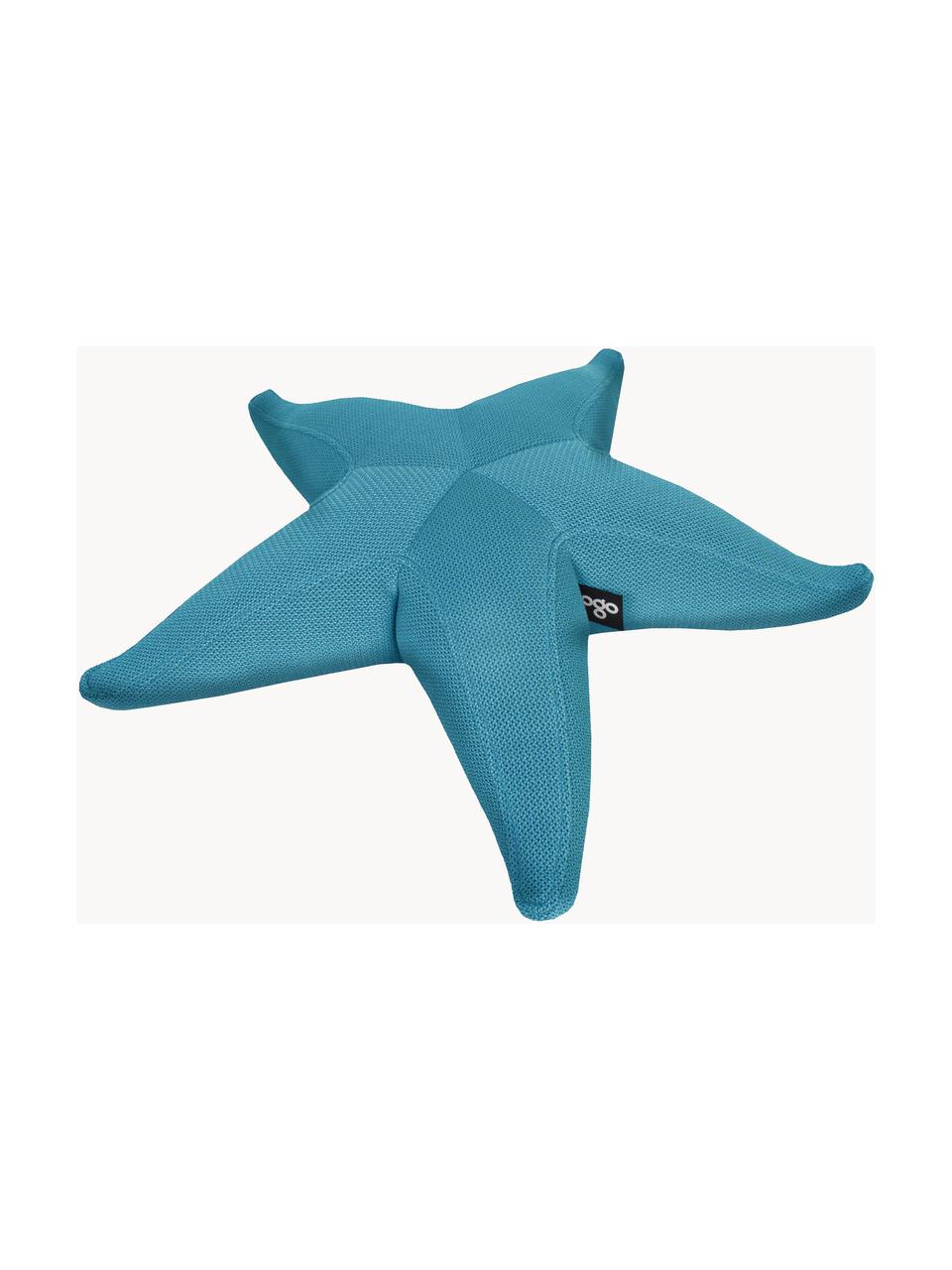 Malý exteriérový sedací vak Starfish, ručně vyrobený, Petrolejová, Š 83 cm, D 83 cm