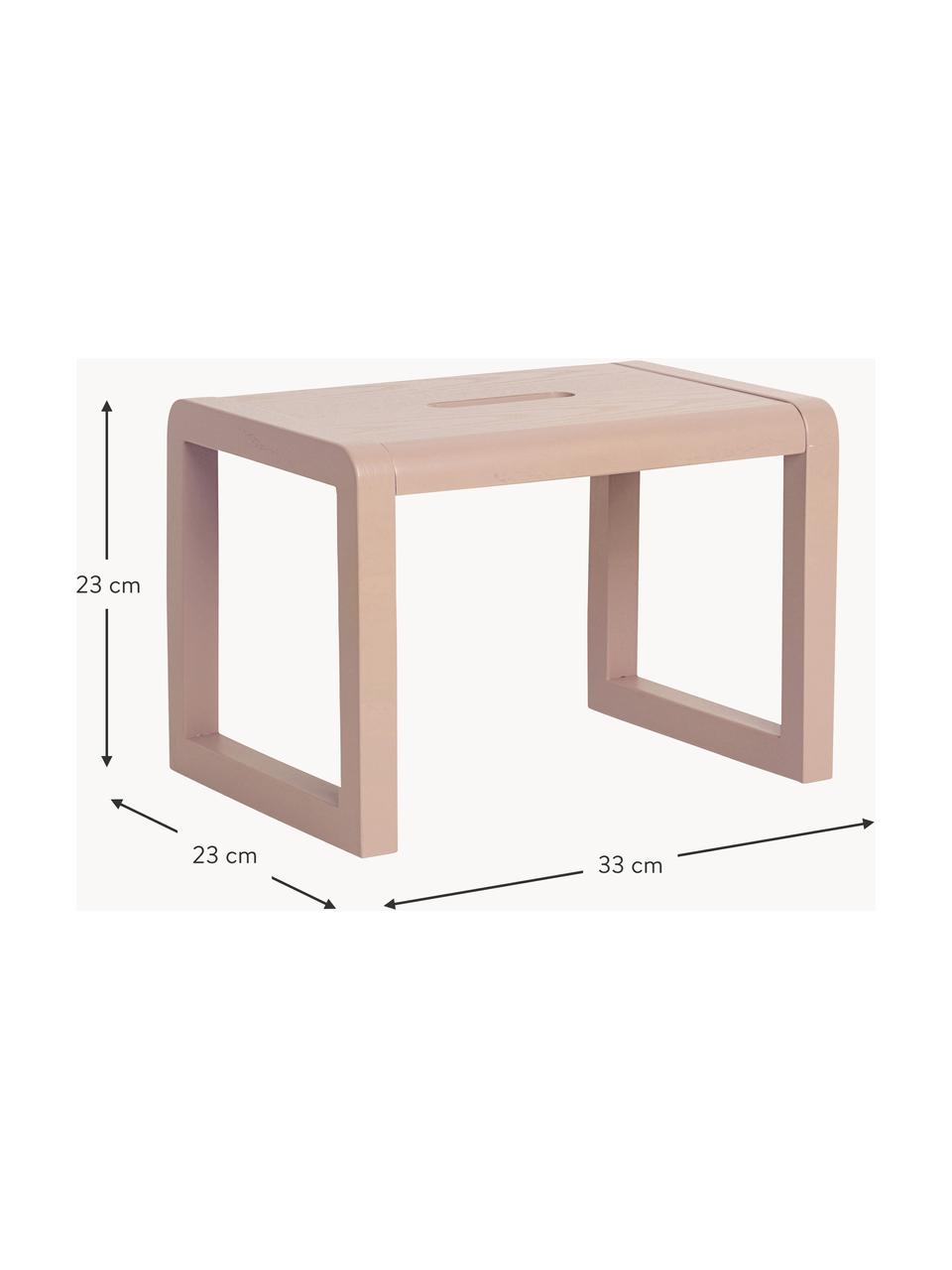 Holz-Kinderhocker Little Architect, Eschenholz, Eschenholzfurnier, Mitteldichte Holzfaserplatte (MDF)

Dieses Produkt wird aus nachhaltig gewonnenem, FSC®-zertifiziertem Holz gefertigt., Hellrosa, B 33 x H 23 cm