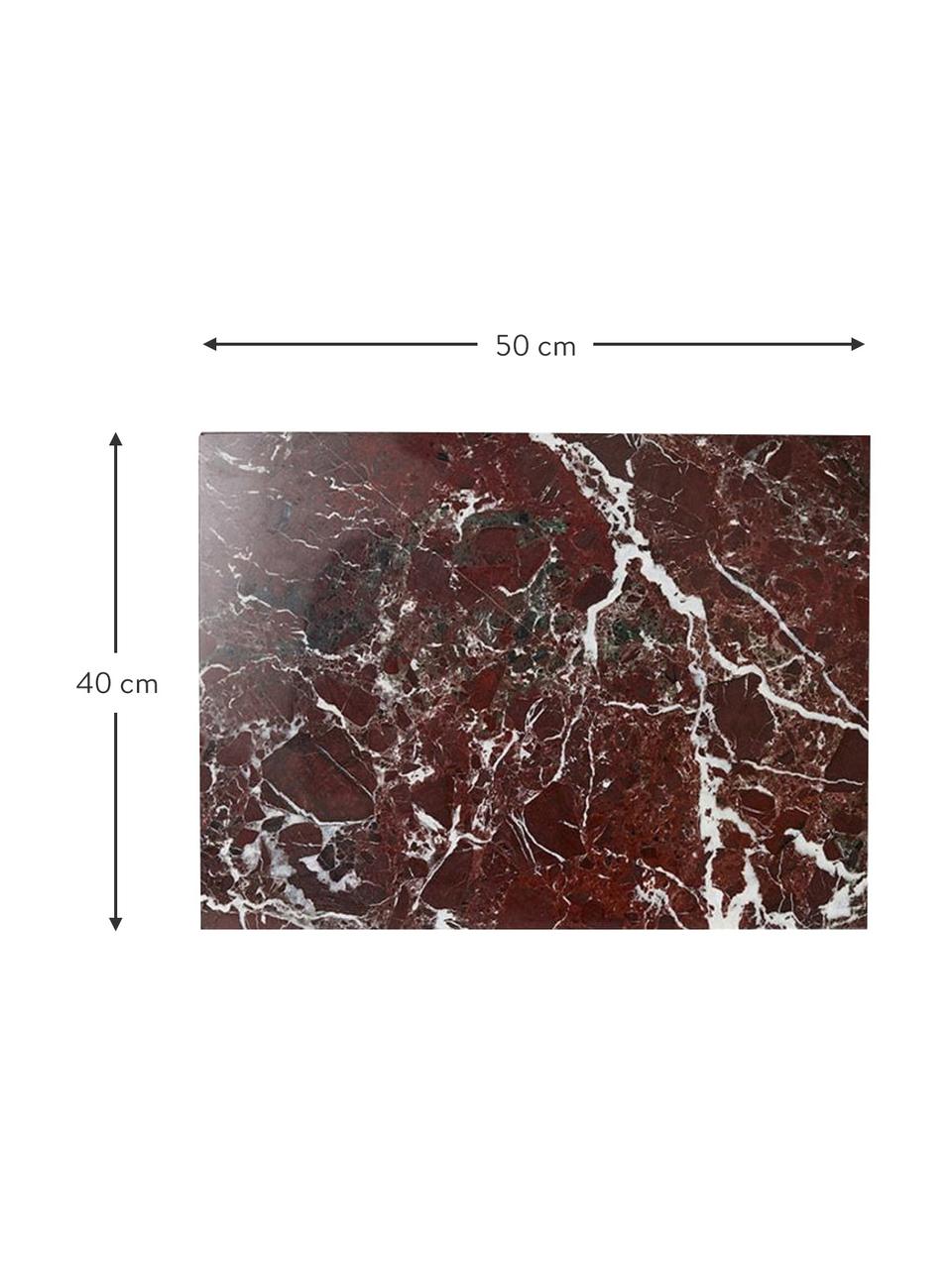 Marmor-Schneidebrett Sasso, Marmor, Rot, marmoriert, B 40 x L 50 cm