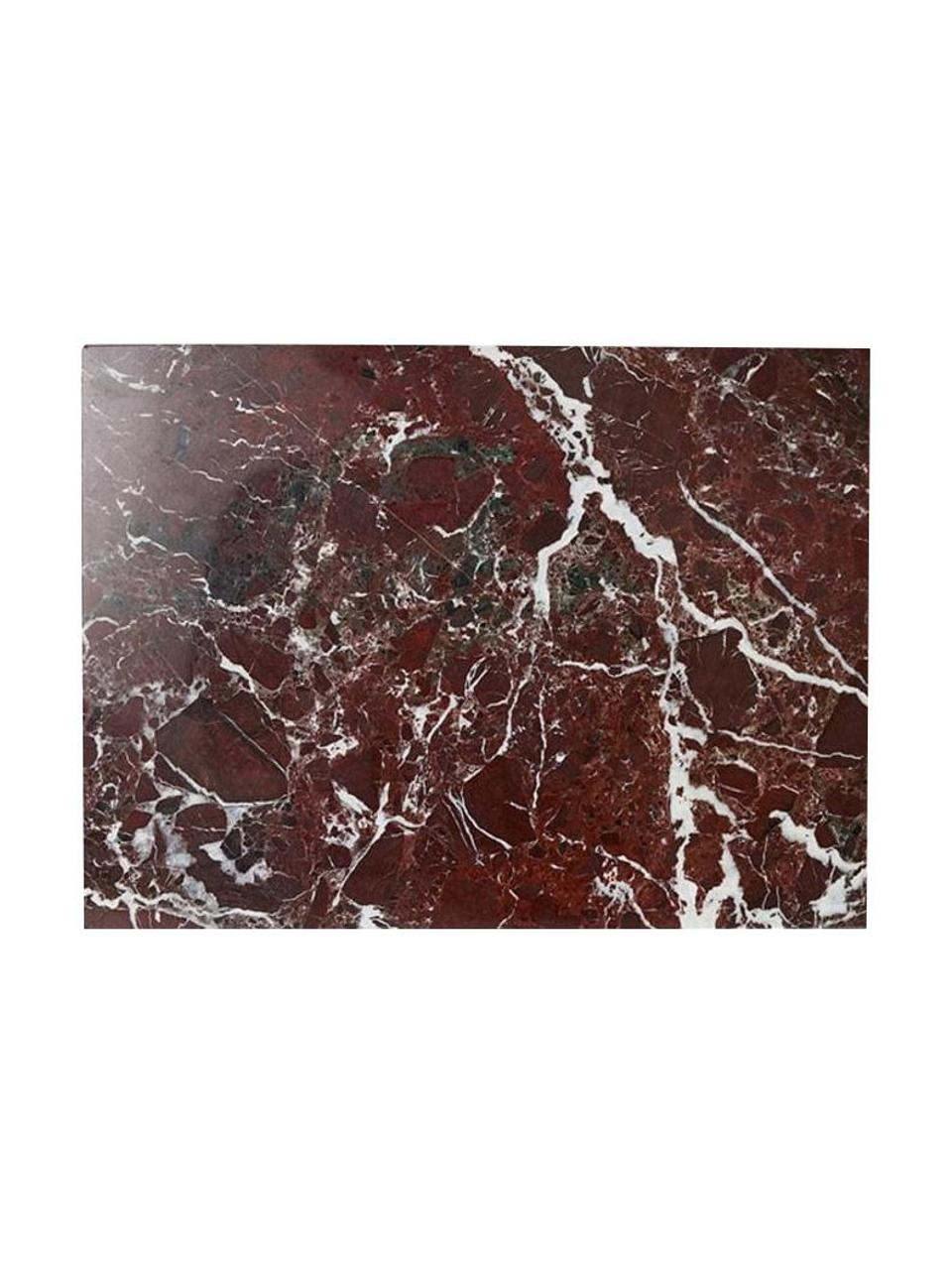 Marmeren snijplank Sasso in rood, Marmer, Rood marmer, B 40 x L 50 cm