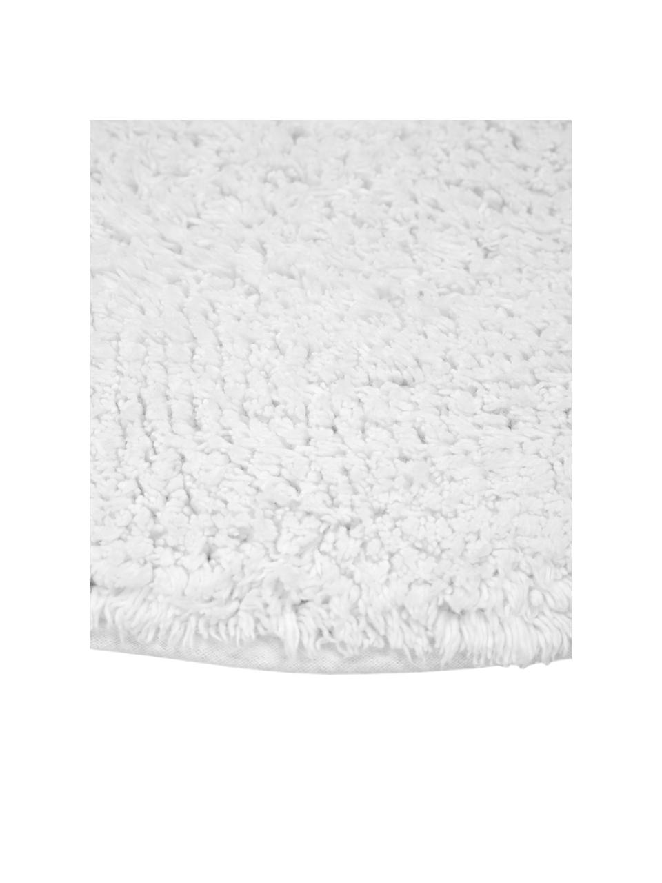 Tappetino da bagno Ingela, 100% cotone, Bianco, Ø 65 cm