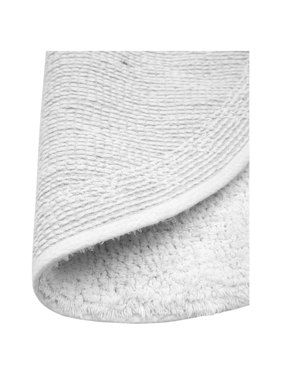 Badvorleger Ingela, 100 % Baumwolle, Weiß, Ø 65 cm
