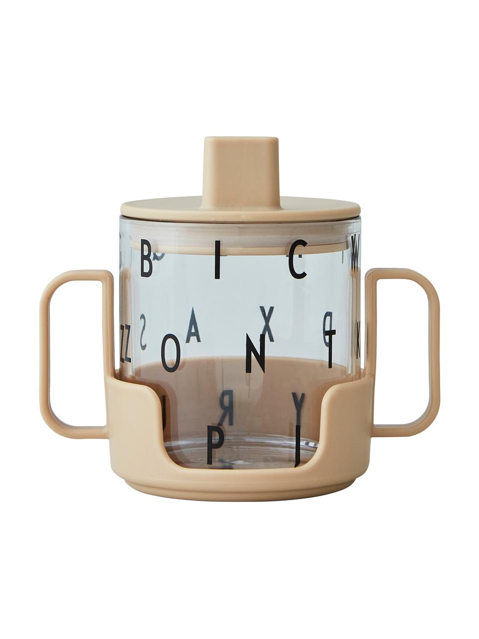 Kinderbeker Grow With Your Cup met houder, Tritan (kunststof), BPA-vrij, Beige, Ø 7 x H 8 cm