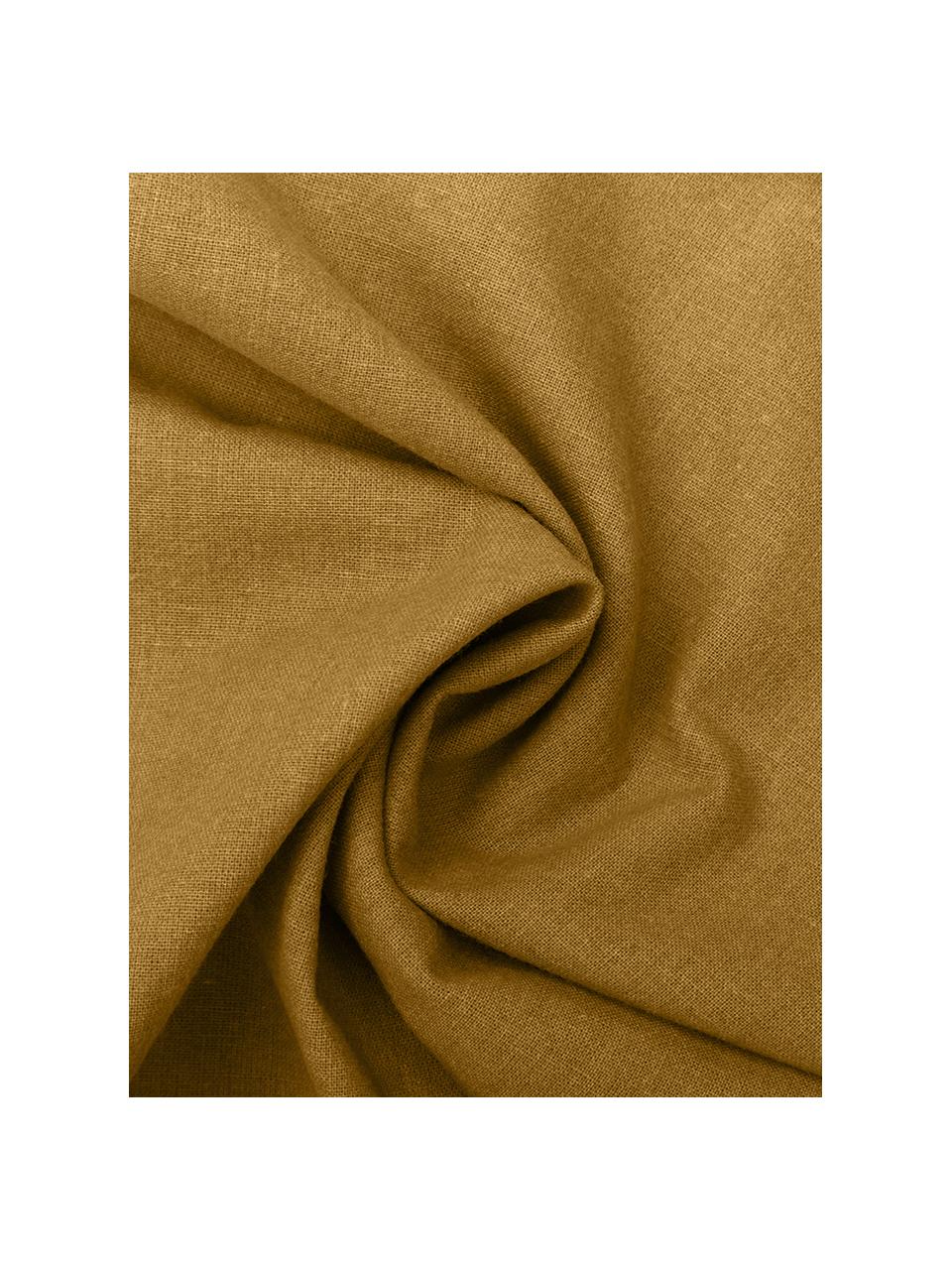 Bavlnená posteľná bielizeň s efektom softwash Arlene, Žltá, 200 x 200 cm + 2 vankúše 80 x 80 cm