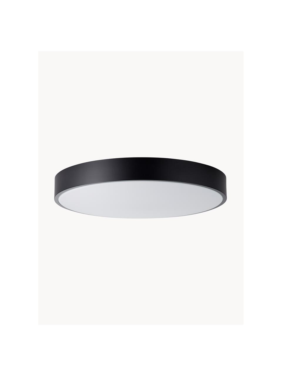 Stropní LED svítidlo Slimline, Černá, bílá, Ø 49 cm, V 9 cm