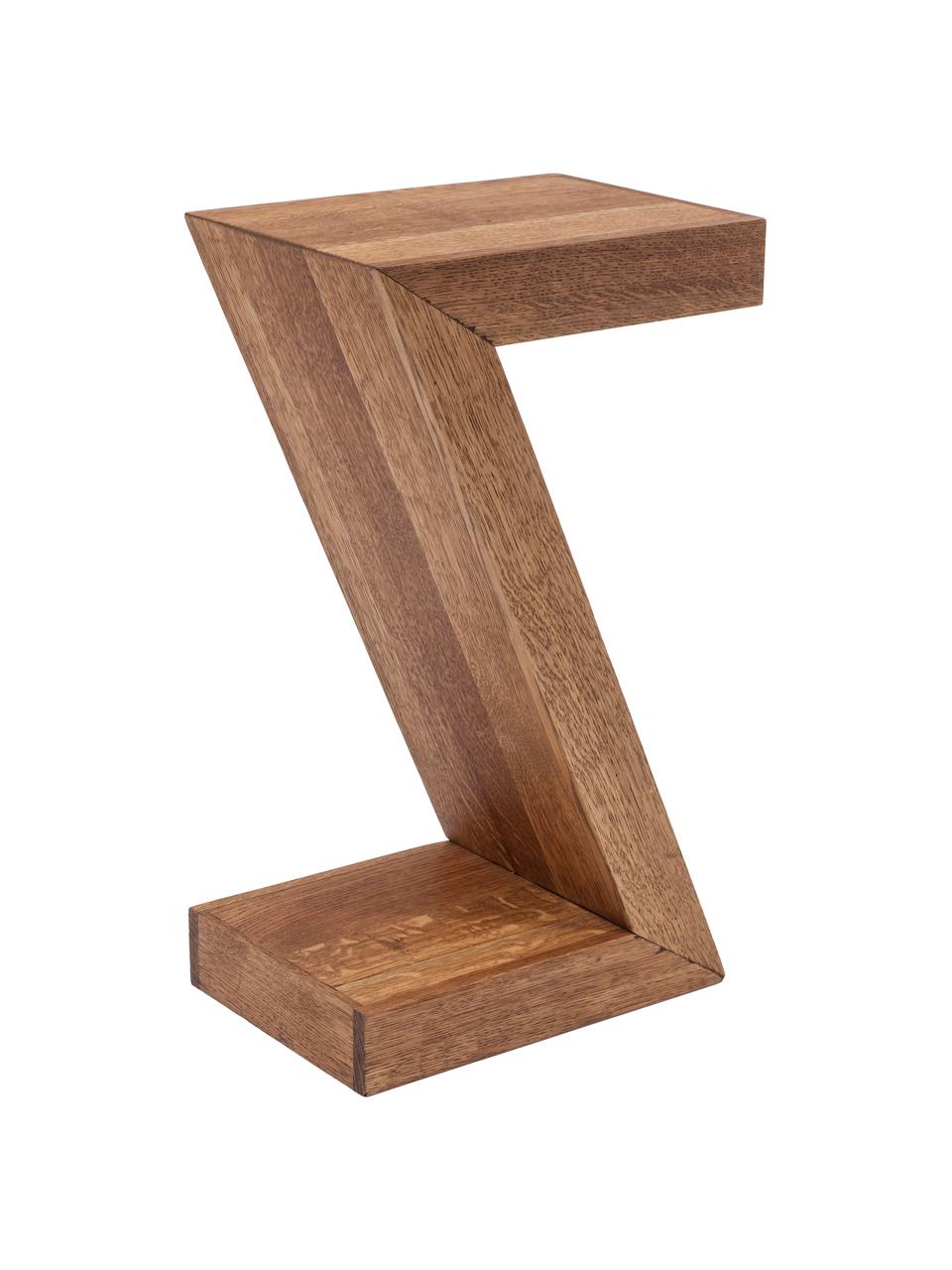 Tavolino in legno di quercia Attento, Legno di quercia, massiccio, oliato, Legno di quercia, Larg. 30 x Prof. 20 cm
