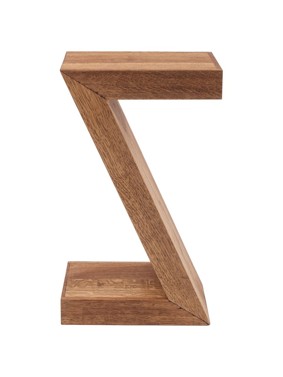 Odkladací stolík Attento z dubového dreva, Dubové drevo